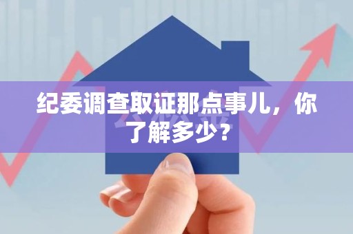 安远纪委调查取证那点事儿，你了解多少？