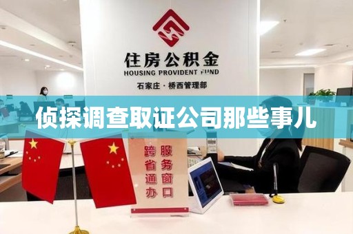 安远侦探调查取证公司那些事儿