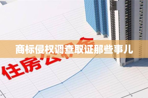 安远商标侵权调查取证那些事儿
