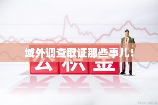 安远域外调查取证那些事儿！