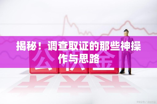 安远揭秘！调查取证的那些神操作与思路