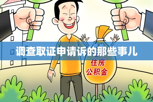 安远调查取证申请诉的那些事儿