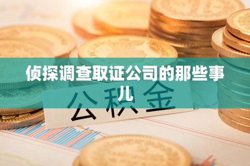 安远侦探调查取证公司的那些事儿