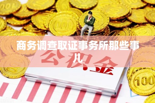 安远商务调查取证事务所那些事儿