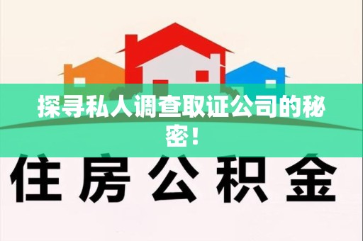 安远探寻私人调查取证公司的秘密！