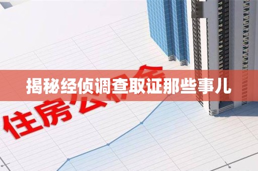 安远揭秘经侦调查取证那些事儿