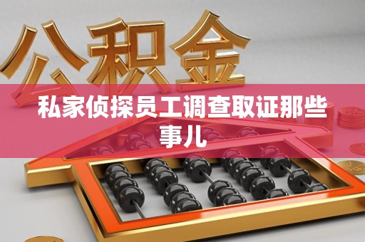 安远私家侦探员工调查取证那些事儿