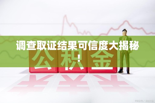安远调查取证结果可信度大揭秘！